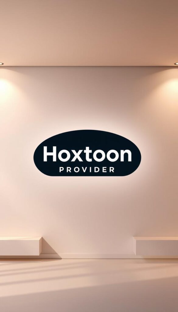 A high-quality, 4K resolution image of the "Hoxtoon Provider" branding and logo, showcased against a clean, modern backdrop. The Hoxtoon logo should be prominently displayed, with a sleek and professional aesthetic that conveys the brand's authority and reliability as a leading IPTV service provider in the USA. The image should have a soft, warm lighting scheme that creates a sense of quality and premium feel. The composition should feature the logo in the center, with supporting design elements like geometric shapes or subtle textures in the background to create visual interest and depth. The overall mood should be one of sophistication, innovation, and trustworthiness, reflecting Hoxtoon's position as a premier IPTV provider.