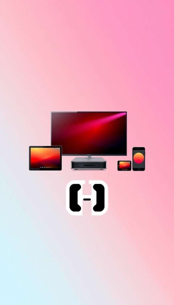 A modern and sleek illustration of the Hoxtoon Provider IPTV service. In the foreground, a stylized icon or logo representing the Hoxtoon brand, rendered in a bold, minimalist design. In the middle ground, a series of digital devices such as smart TVs, tablets, and mobile phones, showcasing the multi-device compatibility of the Hoxtoon IPTV service. The background is a vibrant gradient, hinting at the vast array of entertainment options available through the Hoxtoon platform, with a subtle texture to add depth and visual interest. The overall aesthetic is clean, contemporary, and designed to convey the reliability, versatility, and premium quality of the Hoxtoon IPTV offering.