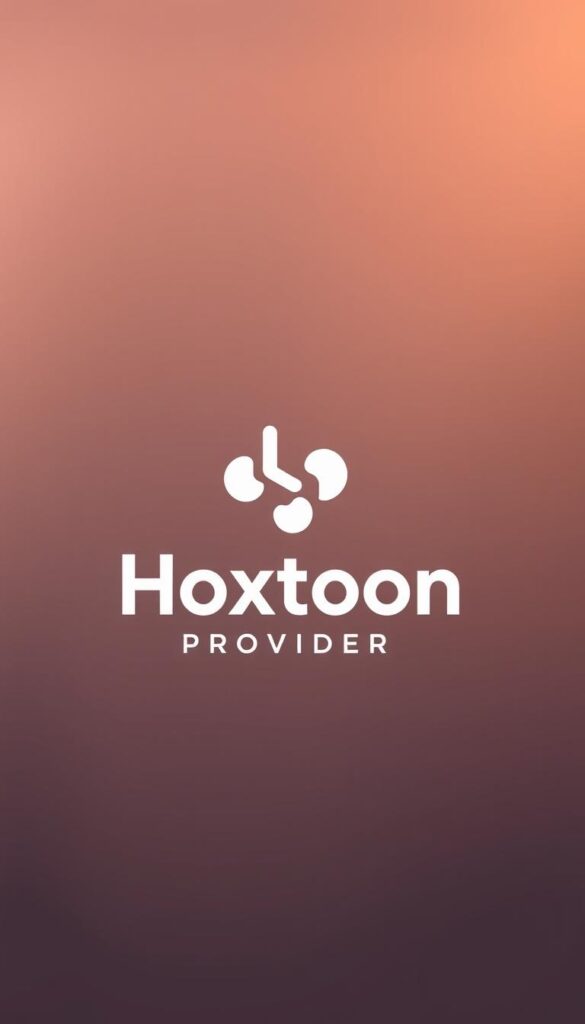 A modern, sleek IPTV service provider logo for Hoxtoon Provider, featuring a minimalist design with a clean typeface and a subtle, dynamic symbol representing reliable, high-quality streaming. The logo is displayed against a smooth, gradient background, with warm lighting creating a sense of professionalism and trustworthiness. The composition is balanced, with the logo centered and surrounded by ample negative space, conveying a sense of sophistication and attention to detail.