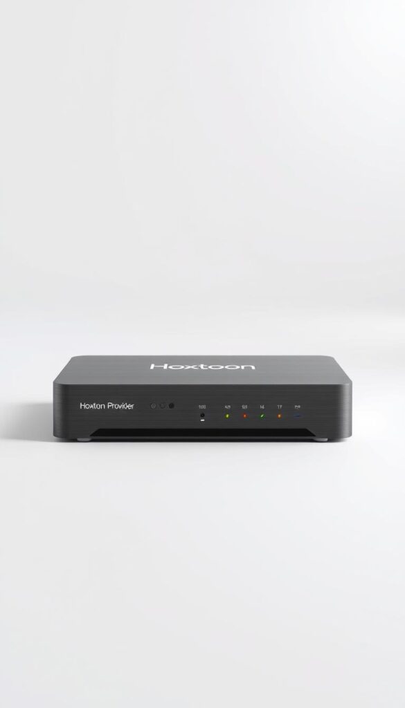A sleek and modern 4K IPTV encoder with the Hoxtoon Provider branding, showcasing its compact and minimalist design. The device is positioned against a clean, white background, allowing its premium aesthetic to take center stage. The encoder is meticulously rendered, with attention to detail in its brushed aluminum casing, subtle LED indicators, and ergonomic form factor. The lighting is soft and diffused, creating a sense of elegance and professionalism. The overall composition emphasizes the affordability and accessibility of the Hoxtoon Provider's 4K IPTV encoding solution, making it an appealing choice for both individual and enterprise use cases.