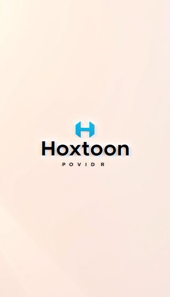A sleek, modern logo for the "Hoxtoon Provider" IPTV service, rendered in a clean, minimalist style. The logo is the central focus, with a crisp white backdrop and subtle geometric elements that evoke a sense of high-tech professionalism. The lighting is warm and directional, casting soft shadows that give the image depth and dimension. The overall composition is balanced and visually appealing, capturing the essence of Hoxtoon as America's premier IPTV provider.