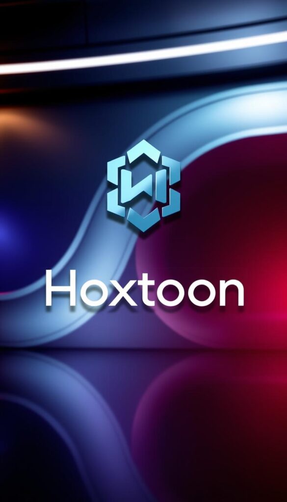 A striking, modern logo for the "Hoxtoon Provider" brand, set against a sleek, futuristic backdrop. The logo features a bold, geometric design in a cool, metallic color scheme, conveying a sense of technological sophistication and reliability. The mid-ground showcases the Hoxtoon brand name in a clean, minimalist typeface, while the background is filled with a gradient of complementary hues, evoking a sense of depth and visual interest. Lighting is dramatic, with strong contrast and a hint of dramatic shadows, lending an air of authority and professionalism. The overall composition is balanced and visually striking, suitable for use in a high-quality article about the company's IPTV offerings.