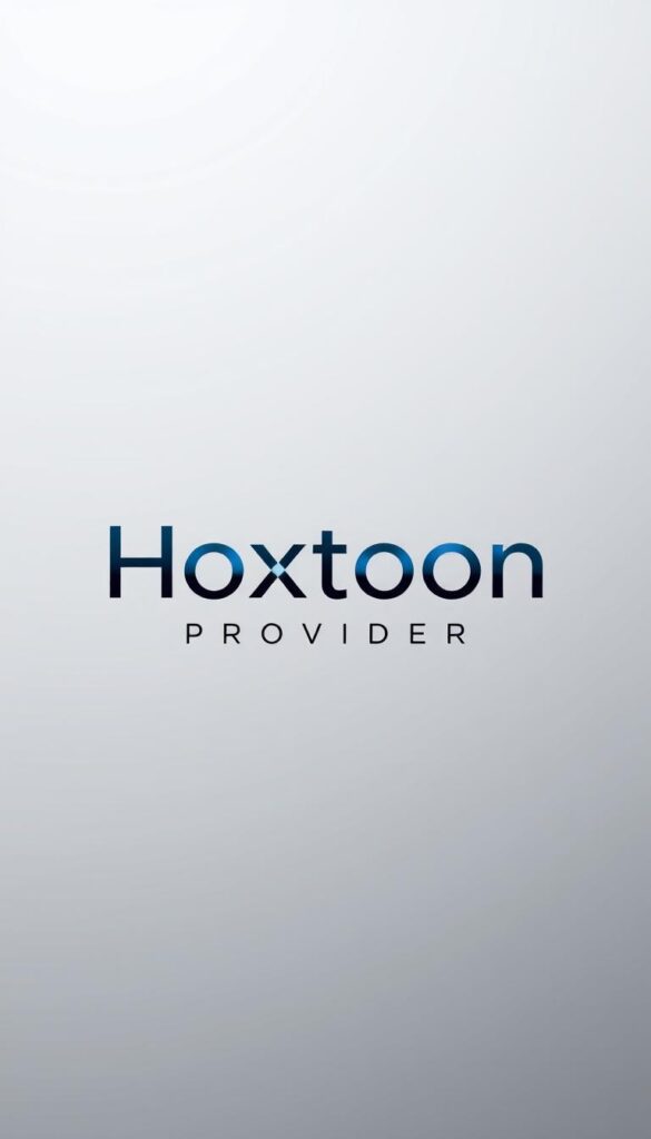 An elegant and modern logo of the "Hoxtoon Provider" brand against a minimalist backdrop, showcasing the company's premium IPTV services. The logo is prominently displayed in the center, rendered in a sleek, geometric sans-serif typeface with a subtle gradient effect for depth. The overall composition features a soft, neutral color palette with hints of cool blues and grays, creating a sophisticated and trustworthy atmosphere. The background is simple and uncluttered, allowing the brand identity to take center stage and convey a sense of professionalism and reliability.