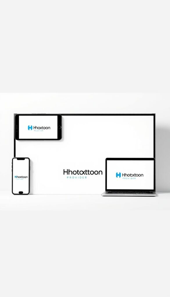 A sleek, minimalist arrangement of various electronic devices including a smartphone, tablet, laptop, and smart TV, all displaying the Hoxtoon Provider logo. The devices are strategically positioned to showcase their interconnectivity and seamless compatibility, with a clean, white background that emphasizes the modern, high-tech aesthetic. Soft, directional lighting creates depth and highlights the smooth, premium surfaces of the gadgets. The overall composition conveys a sense of effortless multi-device integration and the versatility of the Hoxtoon Provider platform.