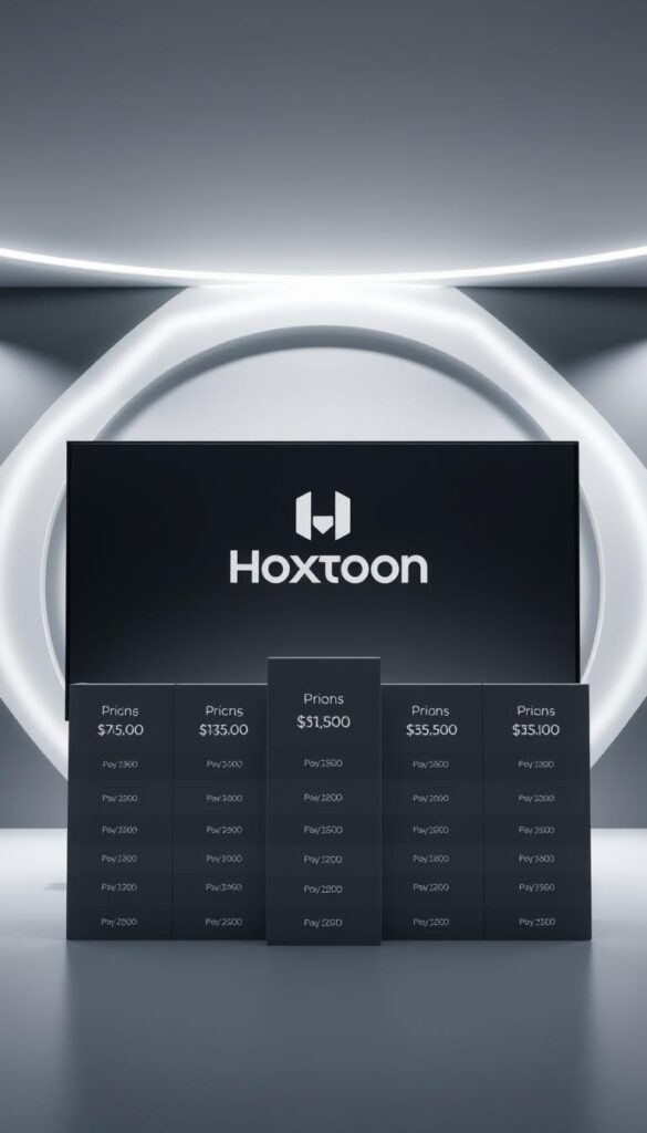A sleek, modern, and comprehensive pricing guide for the Hoxtoon Provider lifetime IPTV subscription plan. The guide showcases various pricing tiers against a sophisticated backdrop of bold shapes and gradients, creating a visually appealing and informative layout. The foreground features a clean, minimalist presentation of the plan details, with clear and concise pricing information. The middle ground showcases the Hoxtoon Provider brand logo, adding a touch of branding and authority. The background features a subtle, yet elegant, pattern or texture that enhances the overall aesthetic. The lighting is soft and diffused, creating a sense of depth and dimension. The overall mood is professional, polished, and designed to captivate the viewer's attention.