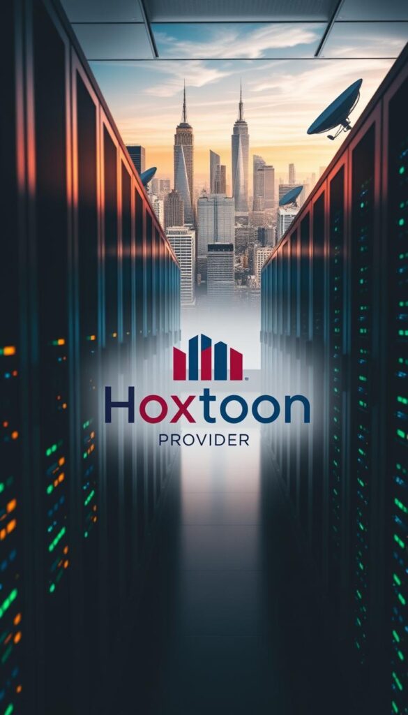A sleek, modern data center showcasing the power of lifetime IPTV server technology. In the foreground, rows of high-performance servers hum with activity, their LED lights casting a warm glow. The middle ground features a Hoxtoon Provider logo, symbolizing the reliability and longevity of this IPTV service. In the background, a cityscape of towering skyscrapers and satellite dishes suggests the global reach and scale of the lifetime IPTV server market. The scene is captured with a wide-angle lens, creating a sense of grandeur and technological prowess. Dramatic side lighting casts dramatic shadows, conveying the serious and mission-critical nature of this industry.