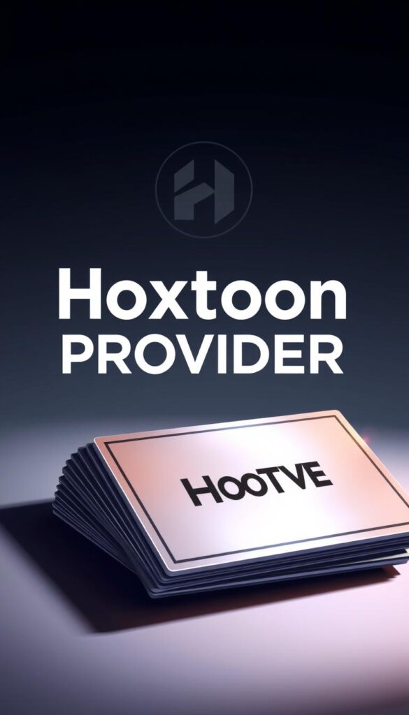 A sleek, modern illustration of "premium iptv codes" showcasing the Hoxtoon Provider brand. In the foreground, a stack of stylized, metallic IPTV code cards glimmering under crisp, directional lighting. The middle ground features the Hoxtoon Provider logo prominent, rendered in a bold, minimalist typeface. The background is a sophisticated, gradient-based environment, conveying a sense of premium quality and exclusivity. The overall composition and color palette exude a polished, high-end aesthetic, visually communicating the reliability and prestige of the Hoxtoon IPTV service.